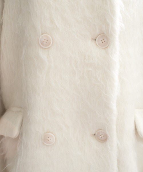 「one after another NICE CLAUP」 ピーコート FREE ブラウン レディース_画像7