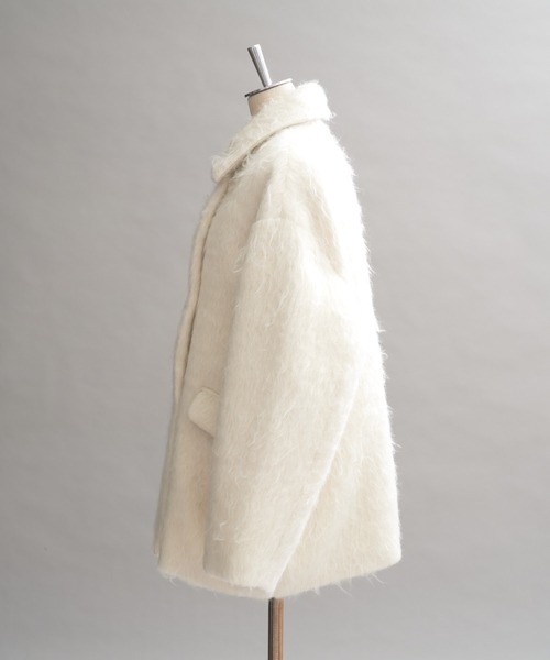 「one after another NICE CLAUP」 ピーコート FREE ブラウン レディース_画像9