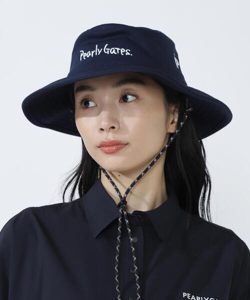 PEARLY GATES 帽子 ハット 「PEARLY GATES」メッシュつば広HAT