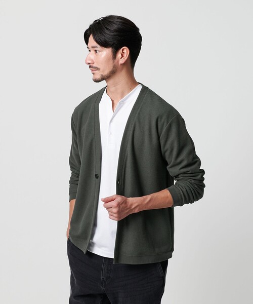 ZANONE◇カーディガン(厚手)/48/コットン/ネイビー/7ETJP1 ZC262