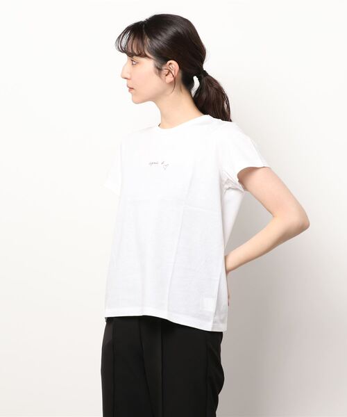 「agnes b.」 半袖Tシャツ 1 ホワイト レディース_画像8
