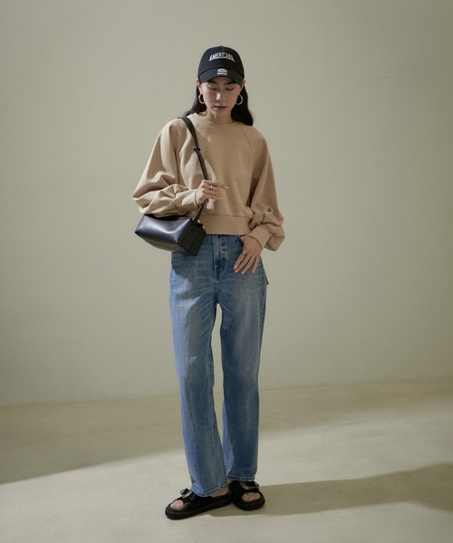 「SALON adam et rope'」 スウェットカットソー FREE チャコールグレー レディース_画像4