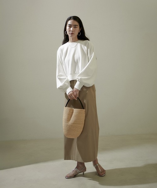 「SALON adam et rope'」 スウェットカットソー FREE チャコールグレー レディース_画像8