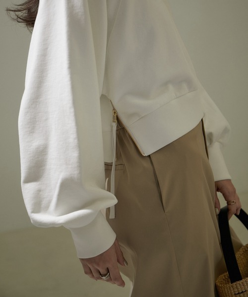 「SALON adam et rope'」 スウェットカットソー FREE チャコールグレー レディース_画像9