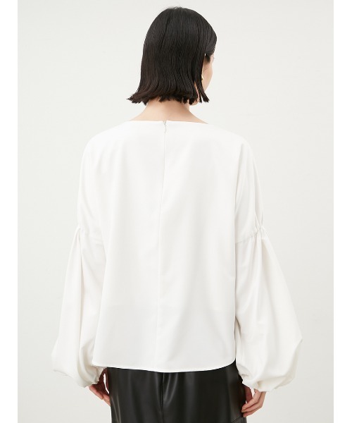 「Mila Owen」 長袖ブラウス 1 チャコールグレー レディース_画像3