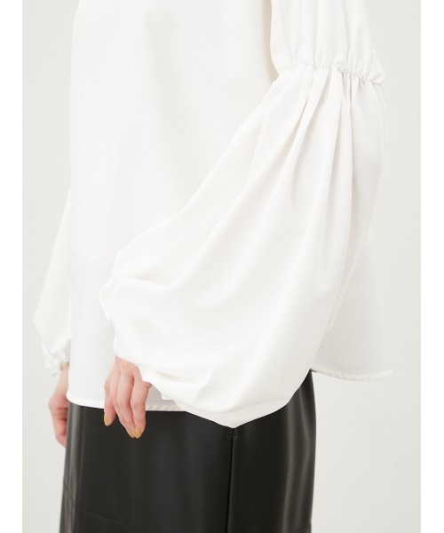 「Mila Owen」 長袖ブラウス 1 チャコールグレー レディース_画像5