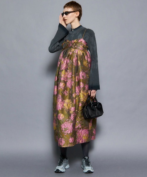 MAISON SPECIAL ジャガードモチーフバルーンキャミワンピース MAISON SPECIAL（メゾンスペシャル） ワンピース Jacquard Motif