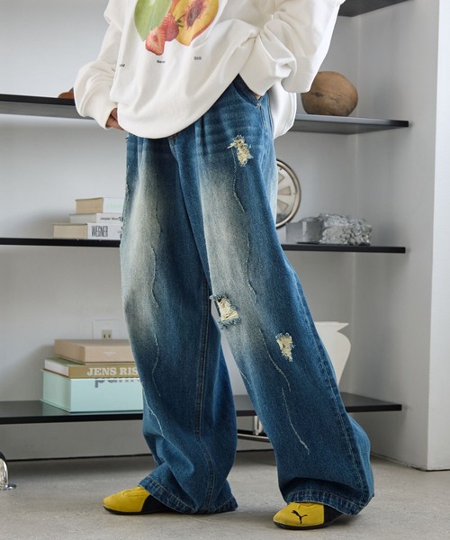 PBLIM ジーンズ デニム デニムパンツ 「UNISEX」エイジングデニム