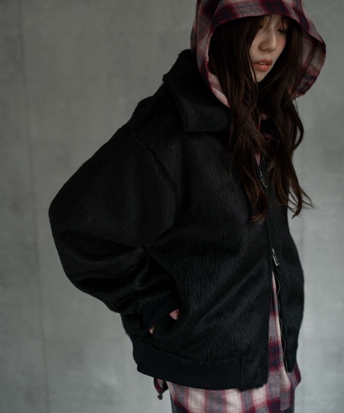 ブルゾン アウター 「ユニセックス商品」シャギーダブルZIPブルゾン メンズ レディース | CREARE -LINO- | 12