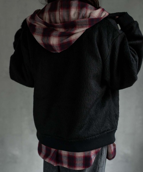 ブルゾン アウター 「ユニセックス商品」シャギーダブルZIPブルゾン メンズ レディース | CREARE -LINO- | 16