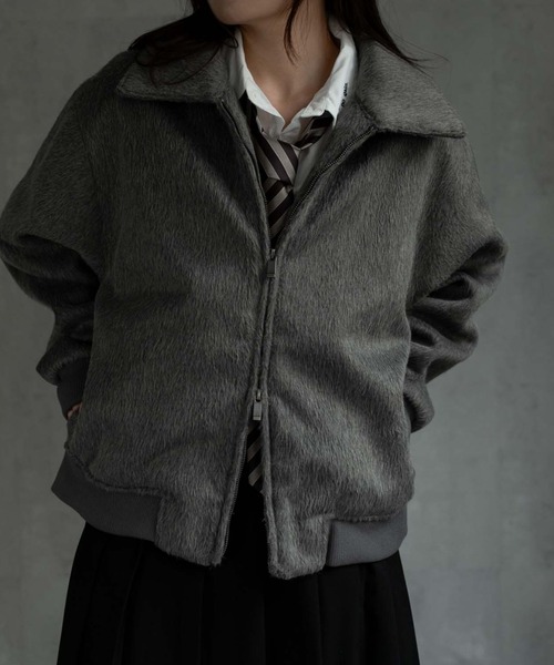 ブルゾン アウター 「ユニセックス商品」シャギーダブルZIPブルゾン メンズ レディース | CREARE -LINO- | 05