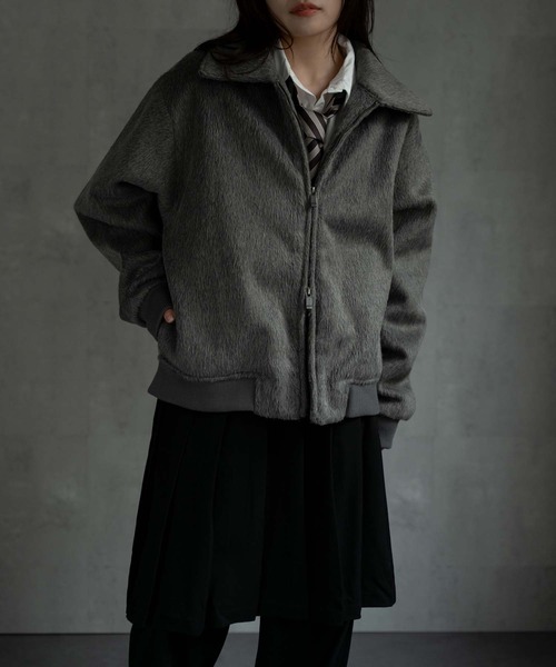 ブルゾン アウター 「ユニセックス商品」シャギーダブルZIPブルゾン メンズ レディース | CREARE -LINO- | 03