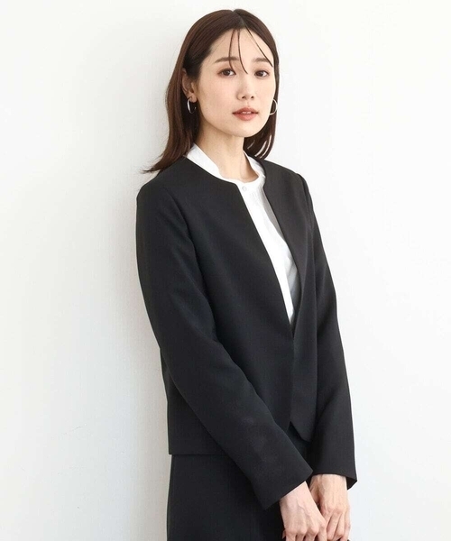 MK MICHEL KLEIN（エムケー ミッシェルクラン） スーツ メランジ調ノー