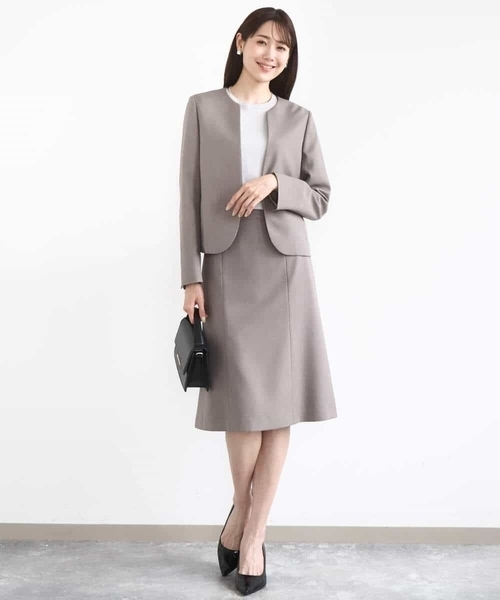 MK MICHEL KLEIN（エムケー ミッシェルクラン） スーツ メランジ調ノー