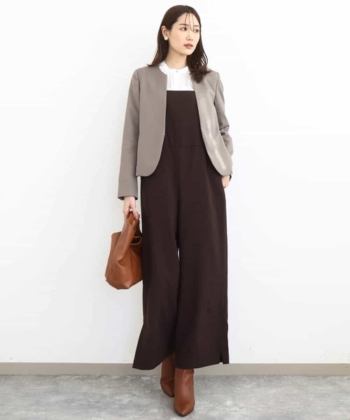 未使用タグ付 ミッシェルクラン ノーカラー セットアップ パンツ スーツ MK MICHEL KLEIN（エムケー ミッシェルクラン） セレモニースーツ