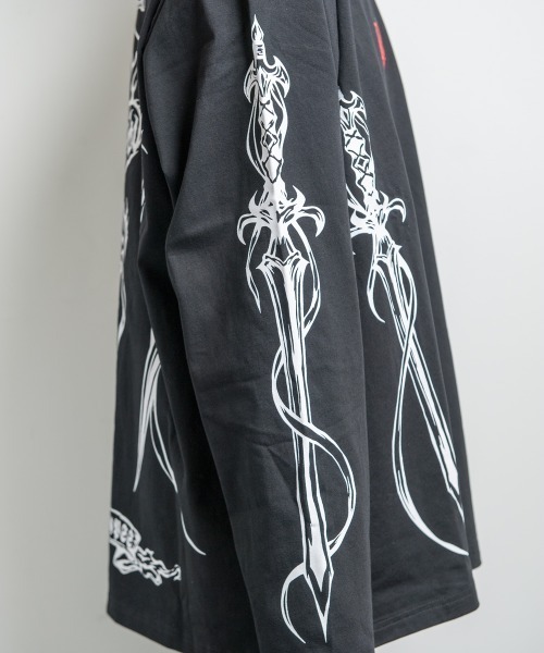 BACKSTAGE PASS（バックステージパス） tシャツ TRIPLE DAGGER LS