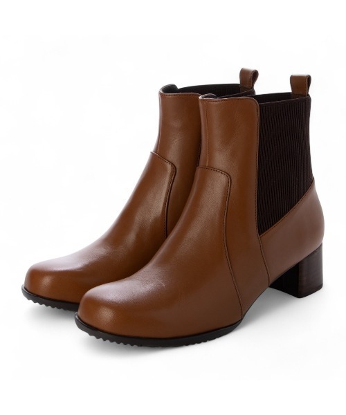 【3/15迄の出品】中古品 イング ing ブーツ スタッズ ブラウン 24,5 イング ing スタッズデザインショートブーツ （ダークブラウン） -Mode