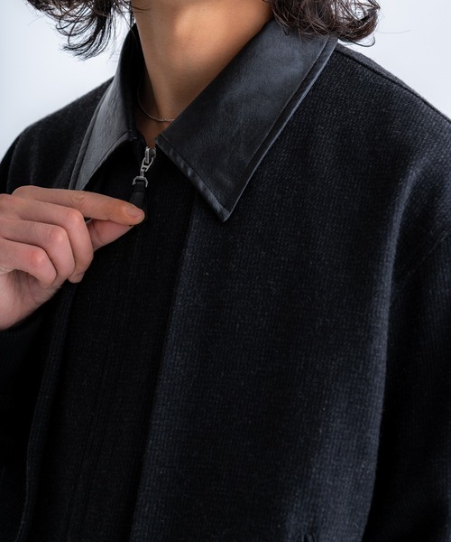 完売　sinss ツイードショートブルゾン M チャコール Tweed short blouson / ツイードショートブルゾン（ブルゾン）｜SINSS