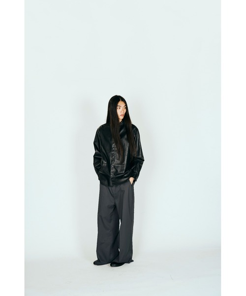 極美品 house of sunny 切り替え フェイクレザー スタジャン 黒 SUNNY SPORTS（サニースポーツ） シャツ サニースポーツ / LEATHER