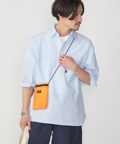 「SHIPS.me」 7分袖シャツ M ネイビー メンズ_画像7