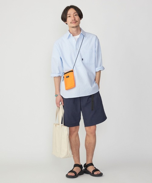 「SHIPS.me」 7分袖シャツ M ネイビー メンズ_画像8