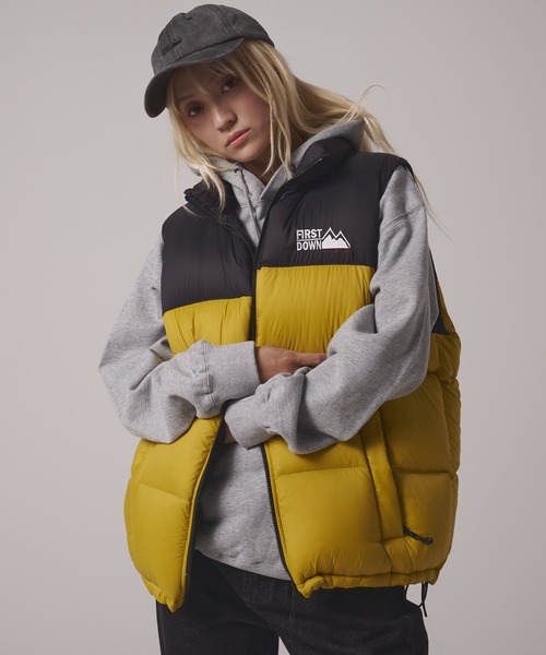 【新品未使用・タグ付・希少XL】FIRST DOWN ダウンベスト 黒 収納多数 楽天市場】ファーストダウン（FIRSTDOWN）（メンズ）バブルダウン