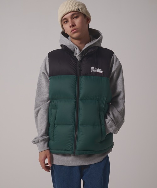 FIRST DOWN（ファーストダウン） ダウンベスト ベスト ライトバブル