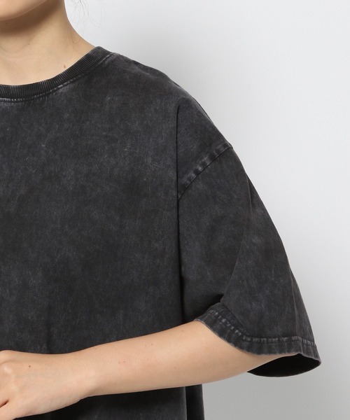 「Anui」 半袖Tシャツ LARGE チャコールグレー レディース_画像4