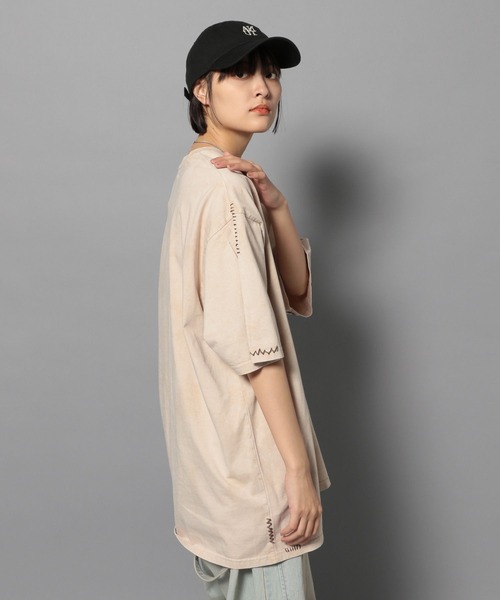 「Anui」 半袖Tシャツ LARGE チャコールグレー レディース_画像9