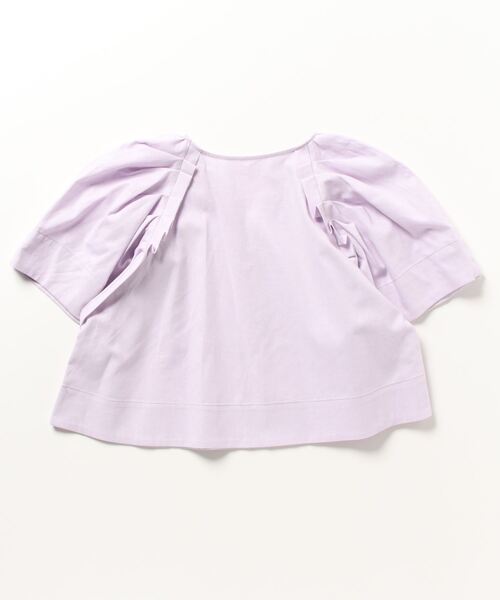 「EMMEL REFINES」 半袖ブラウス FREE ライラック レディース_画像2