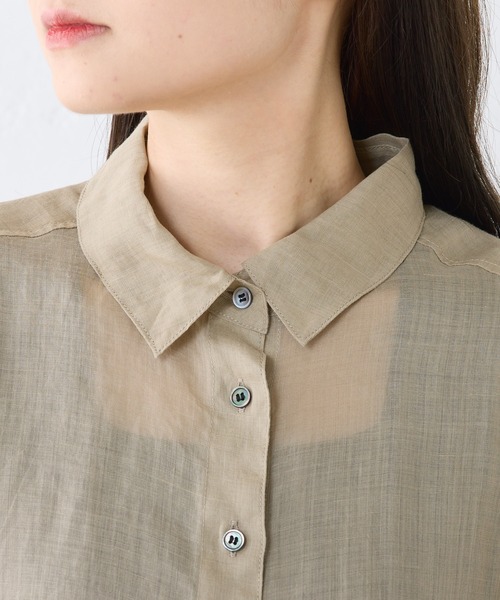 「PUAL CE CIN」 長袖シャツ FREE サーモンピンク レディース_画像5