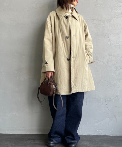LE GLAZIK フード付きショートコート LE GLAZIK エコファー フーデッド