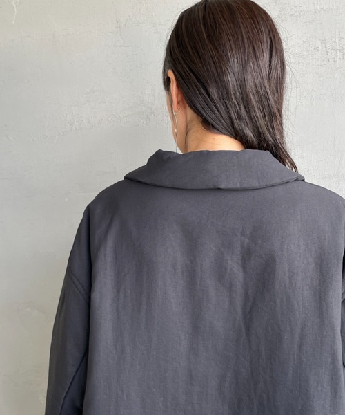 コート アウター 「LE GLAZIK/ル グラジック」 ステンカラー中綿ショートコート レディースの画像