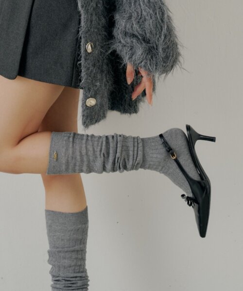 Chico（チコ） 靴下 プレート付きルーズソックス レディース