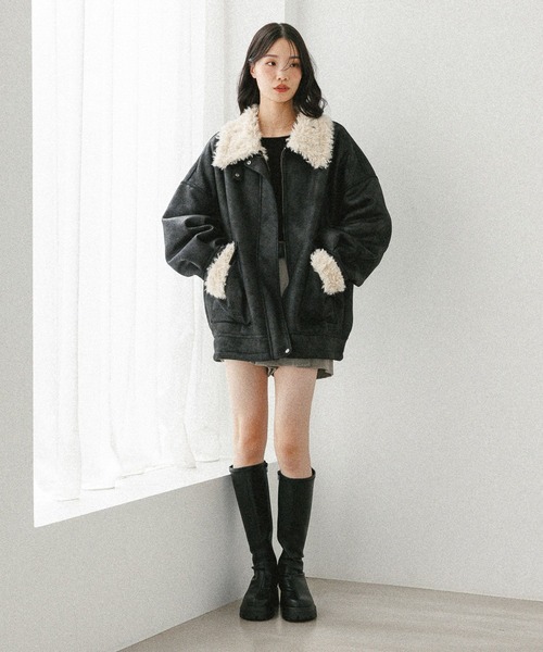 Heather（ヘザー） ムートンコート ボアコート 「今季No.1！大注目の愛
