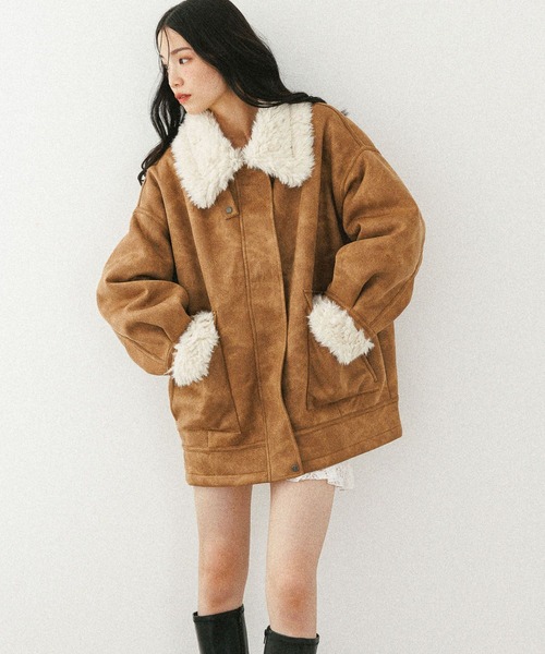 本物✩ムートンコート✩ハイグレード✩柔らか✩軽い✩ファーコート✩ベージュ系 Heather ムートンコート ボアコート 「今季No.1！大注目の愛され