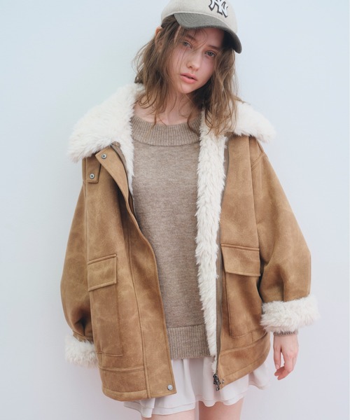 Heather（ヘザー） ムートンコート ボアコート 「今季No.1！大注目の愛