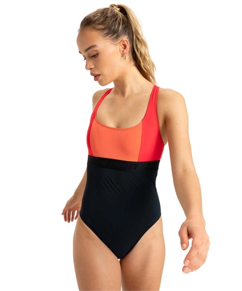 ROXY（ロキシー） 水着 ROXY ACTIVE COLORBLK/ロキシーワンピース(水着