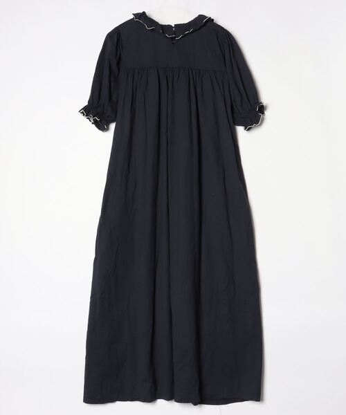 「Dot＆Stripes CHILD　WOMAN」 半袖ワンピース FREE ネイビー レディース_画像2