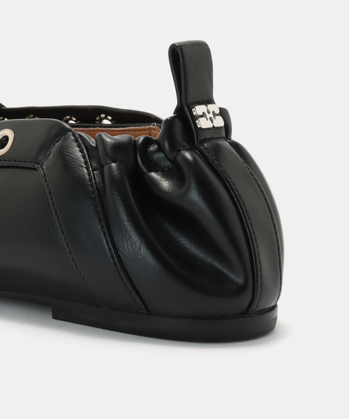 GANNI（ガニー） バレエシューズ パンプス Eyelets Lace Up Ballerina