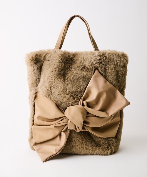 ショルダーバッグ バッグ JENNEリボンエコファートート レディース