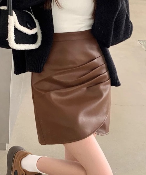 shoppinggo スカート ミニスカート フェイクレザー : ZOZOTOWN Yahoo