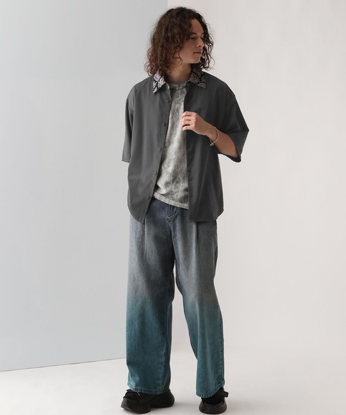 「HARE」 半袖シャツ SMALL グレー系その他2 メンズの画像