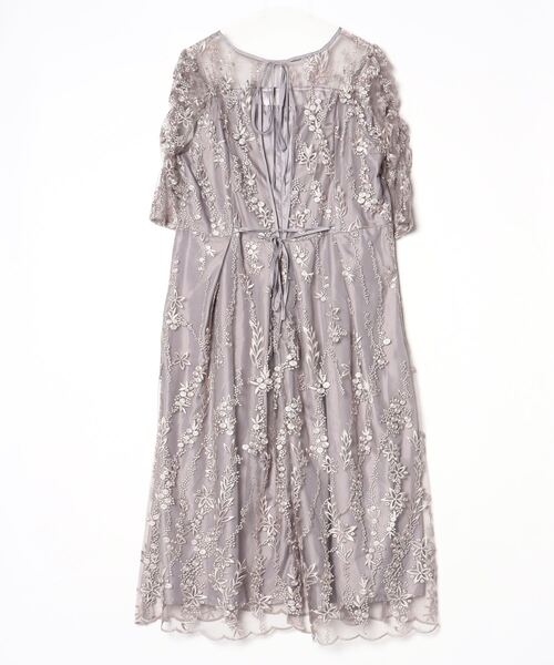 「niana」 半袖ワンピース LL シルバー レディースの画像