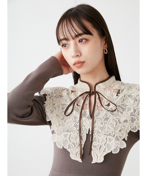 SNIDEL（スナイデル） ニットワンピース FREE モカ レディース