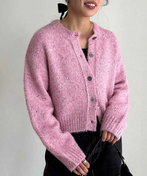 ⭐︎最終価格です⭐︎ エブール ebure  カーディガン ピンク ebure（エブール）カーディガン ピンク サイズ:F レディース