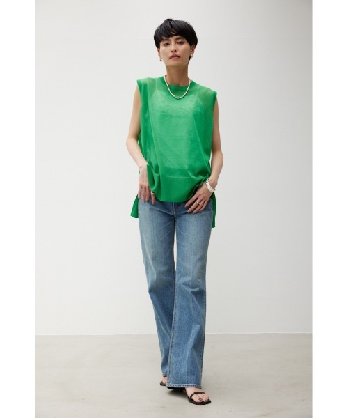 「crie conforto」 ノースリーブニット FREE ネイビー レディース_画像3