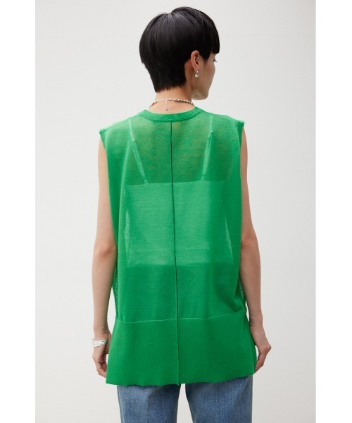 「crie conforto」 ノースリーブニット FREE ネイビー レディース_画像6
