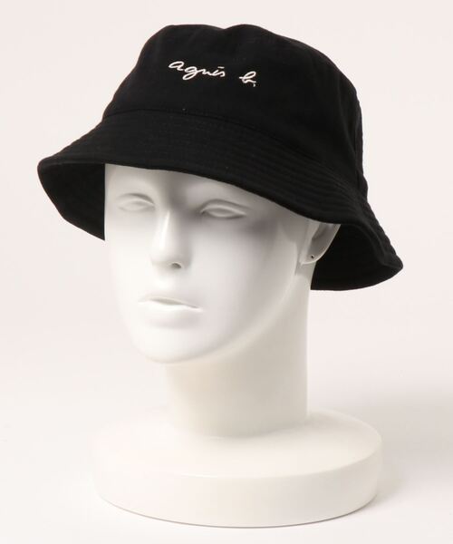 新品未使用】アニエスベー　バケットハット agnes b.（アニエスベー） ハット FREE ブラック メンズ : ZOZOTOWN