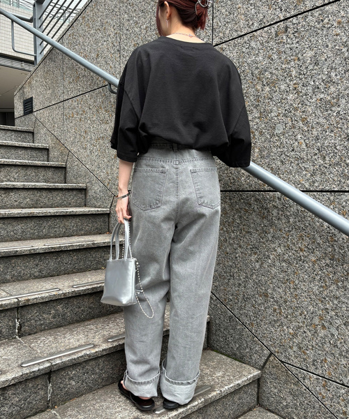 「ISOOK」 半袖Tシャツ FREE ホワイト レディース_画像7